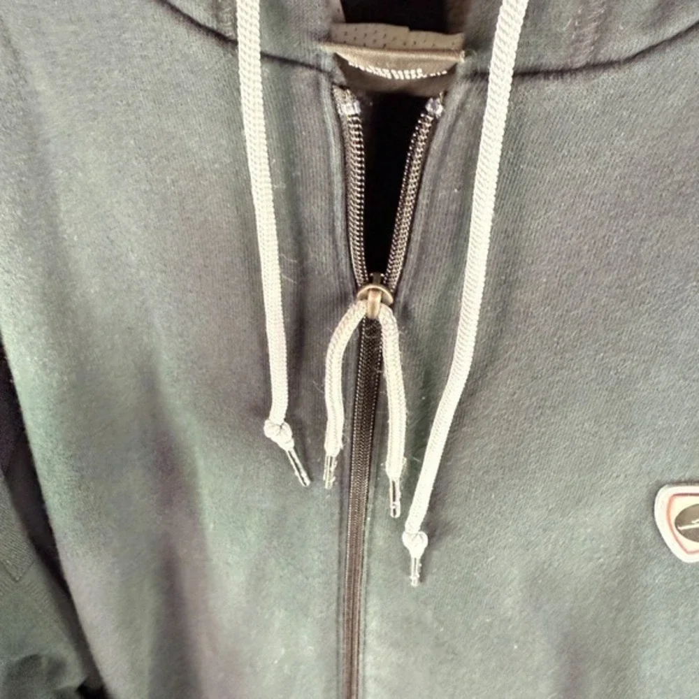 Nike Air Jordan Hoodie 20th Anniversary Full Zip Jacket Black XXL Vintage Fleece
